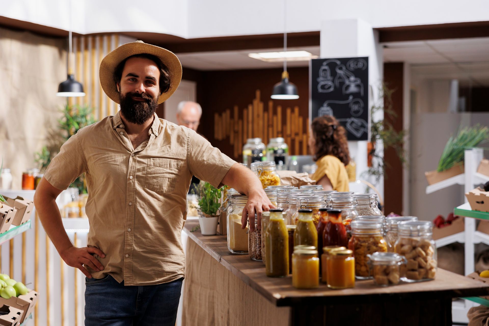 Local small business owner  leveraging strategic local business marketing services to attract new customers.
